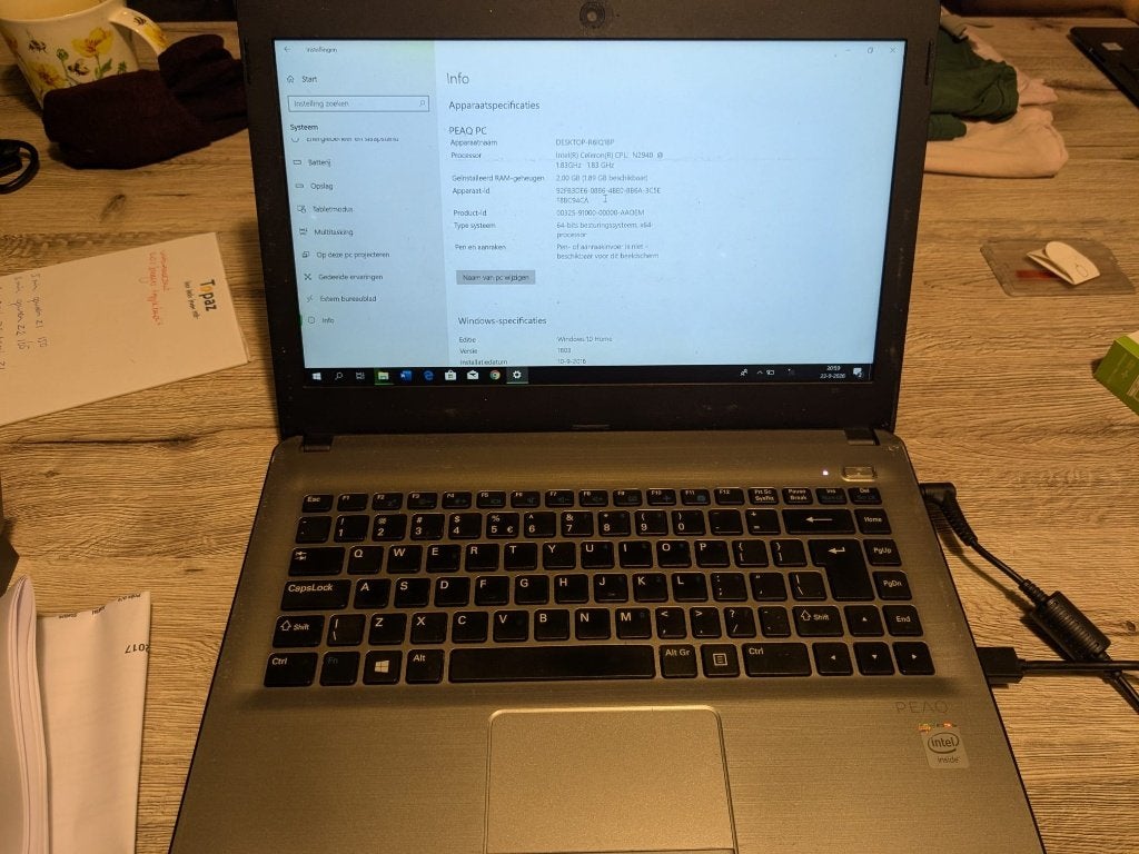 Laptop Peaq PNB C1014, Computers en Software, PEAQ, Minder dan 4 GB, Qwerty, Minder dan 2 Ghz