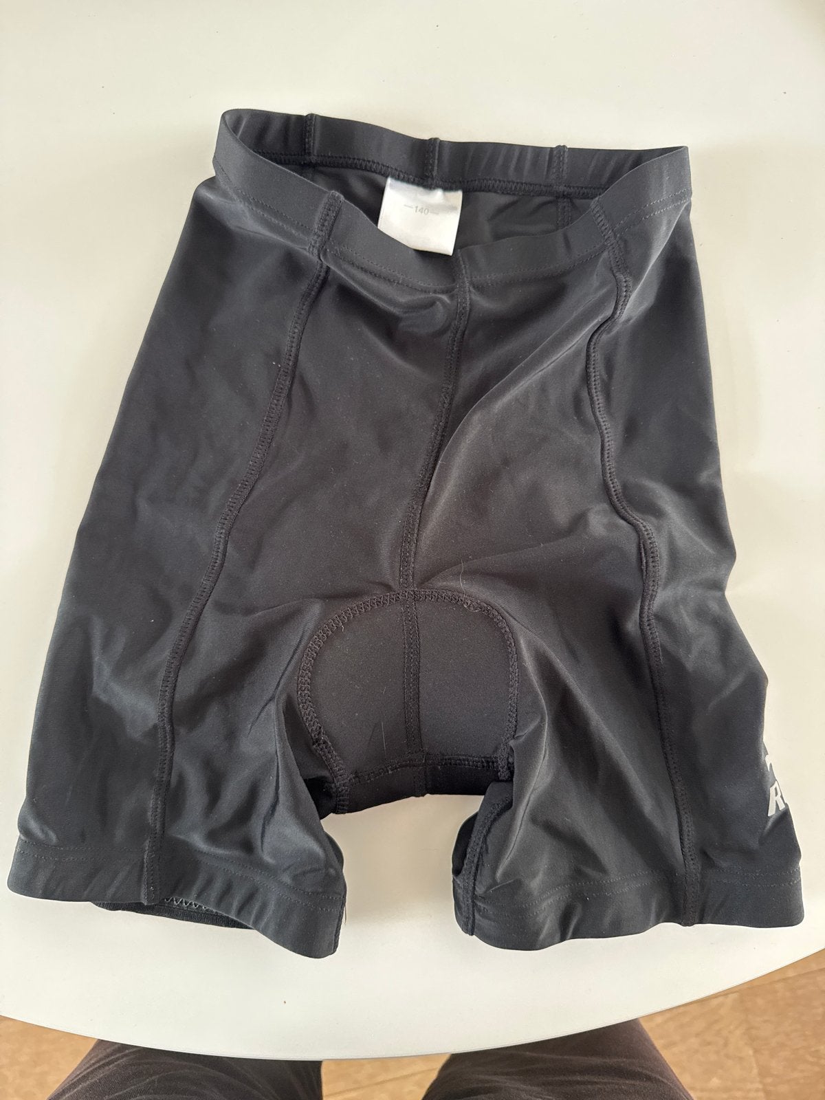 Zwarte fietsbroek voor kinderen, maat 140, Gebruikt, Kinderen, Overige maten, Onderkleding
