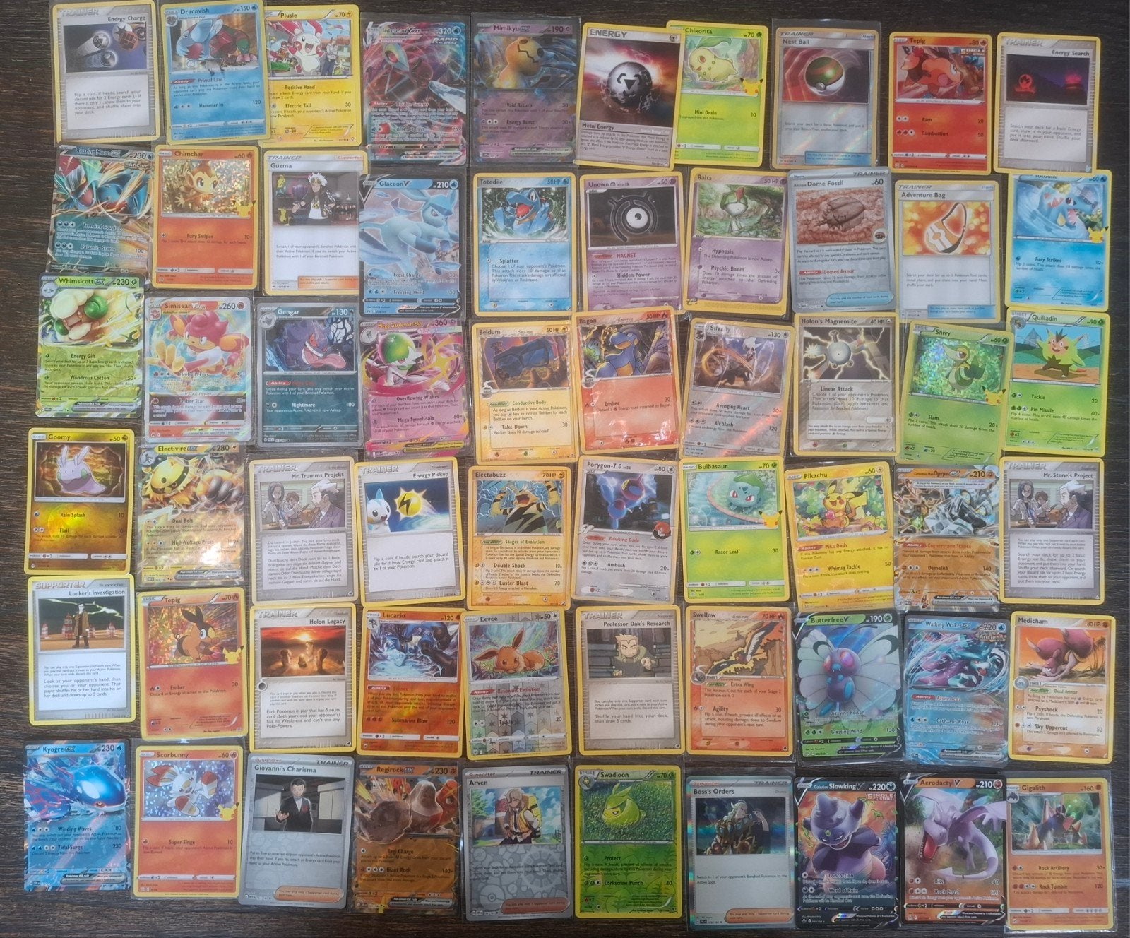 95 pokemon kaarten, Ophalen of Verzenden, Gebruikt, Meerdere kaarten