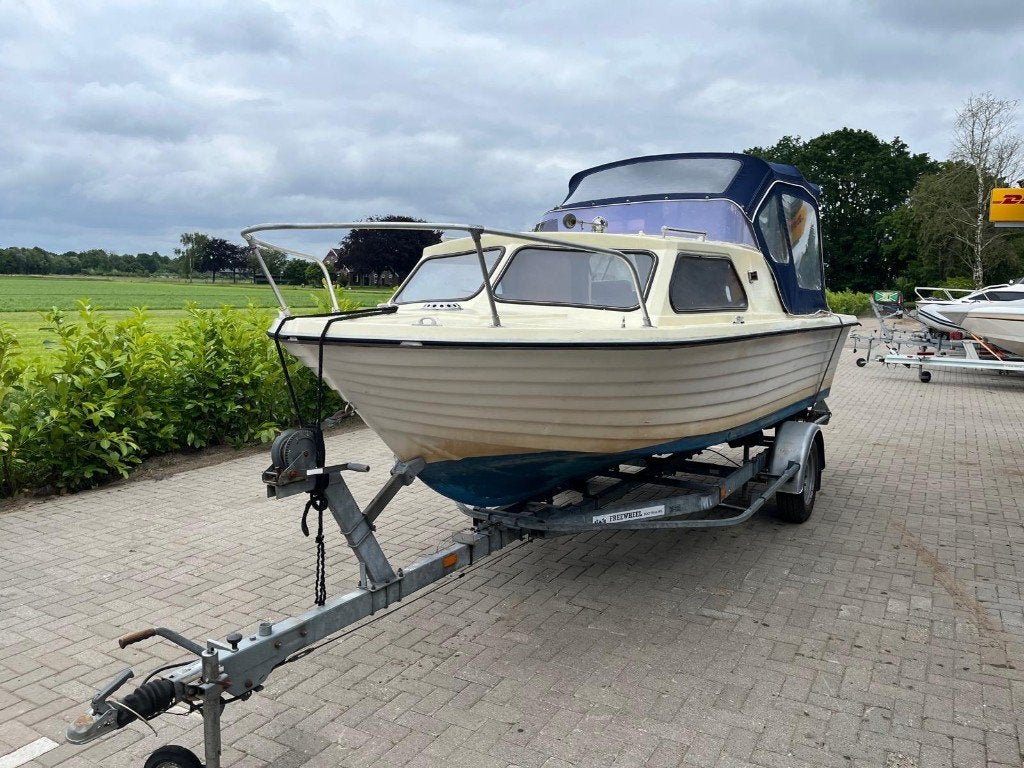 Shetland 570 Kajuitboot, Gebruikt, Kajuitboot, Buitenboordmotor, Polyester