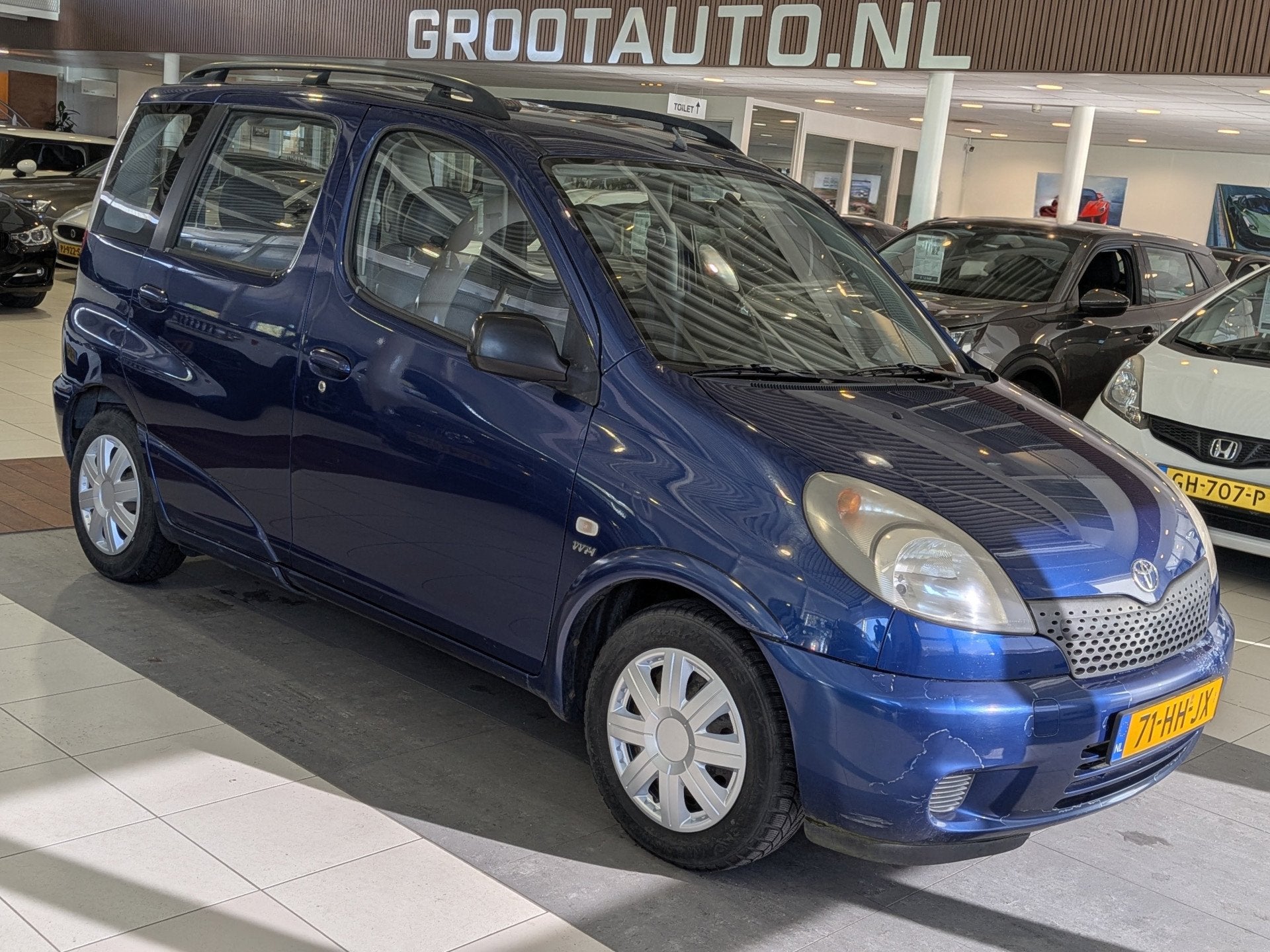 Toyota Yaris Verso 1.3-16V VVT-i Luna Stuurbekrachtiging, Auto's, Voorwielaandrijving, 1299 cc, Blauw, Origineel Nederlands