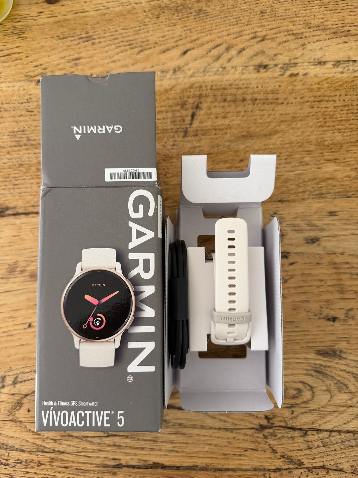 Garmin Vivoactive 5 Health & Fitness GPS Smartwatch, Afstand, Wit, Ophalen of Verzenden, Zo goed als nieuw