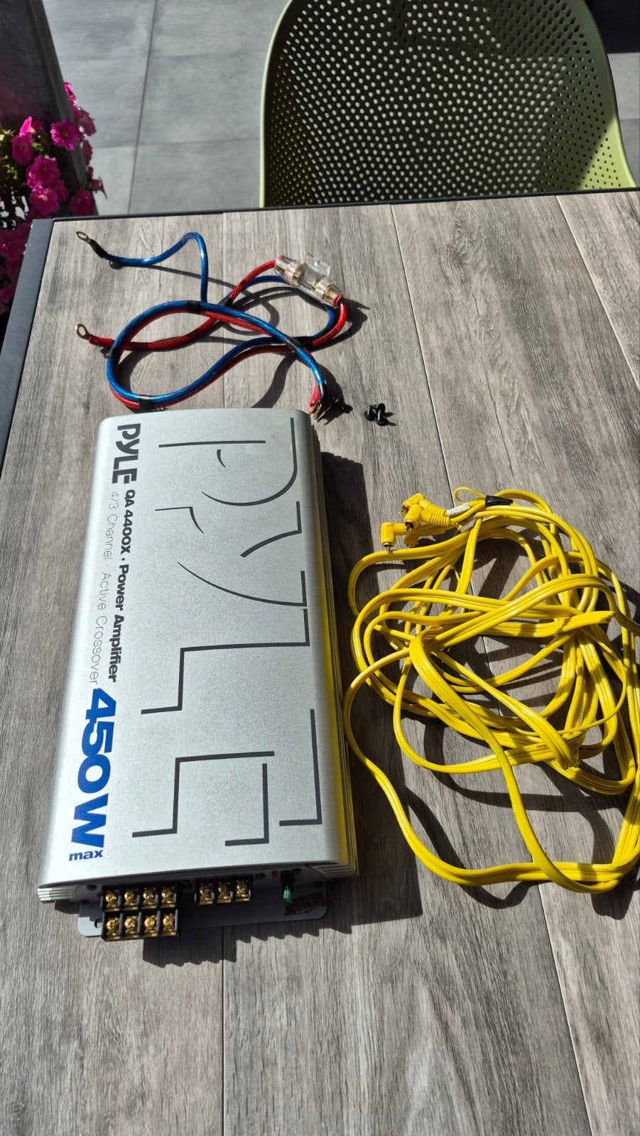 Pyle QA4400X 4-kanaals versterker 450W, Overige merken, Ophalen of Verzenden, 120 watt of meer, Gebruikt