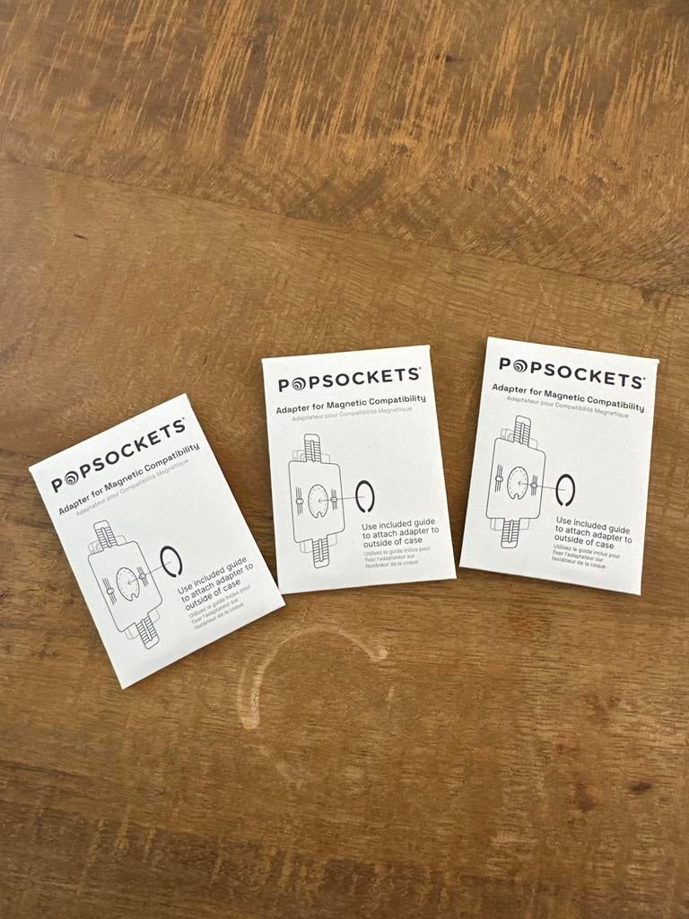 Popsockets Adapter voor Magnetische Compatibiliteit (3x), Ophalen of Verzenden, Nieuw, Telefoonhanger of Accessoire, Overige merken