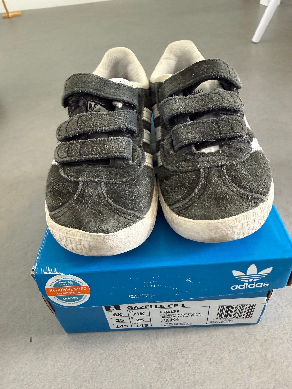 Adidas Gazelle kinderschoenen zwart maat 25, Ophalen, Gebruikt, Jongen of Meisje, Schoenen