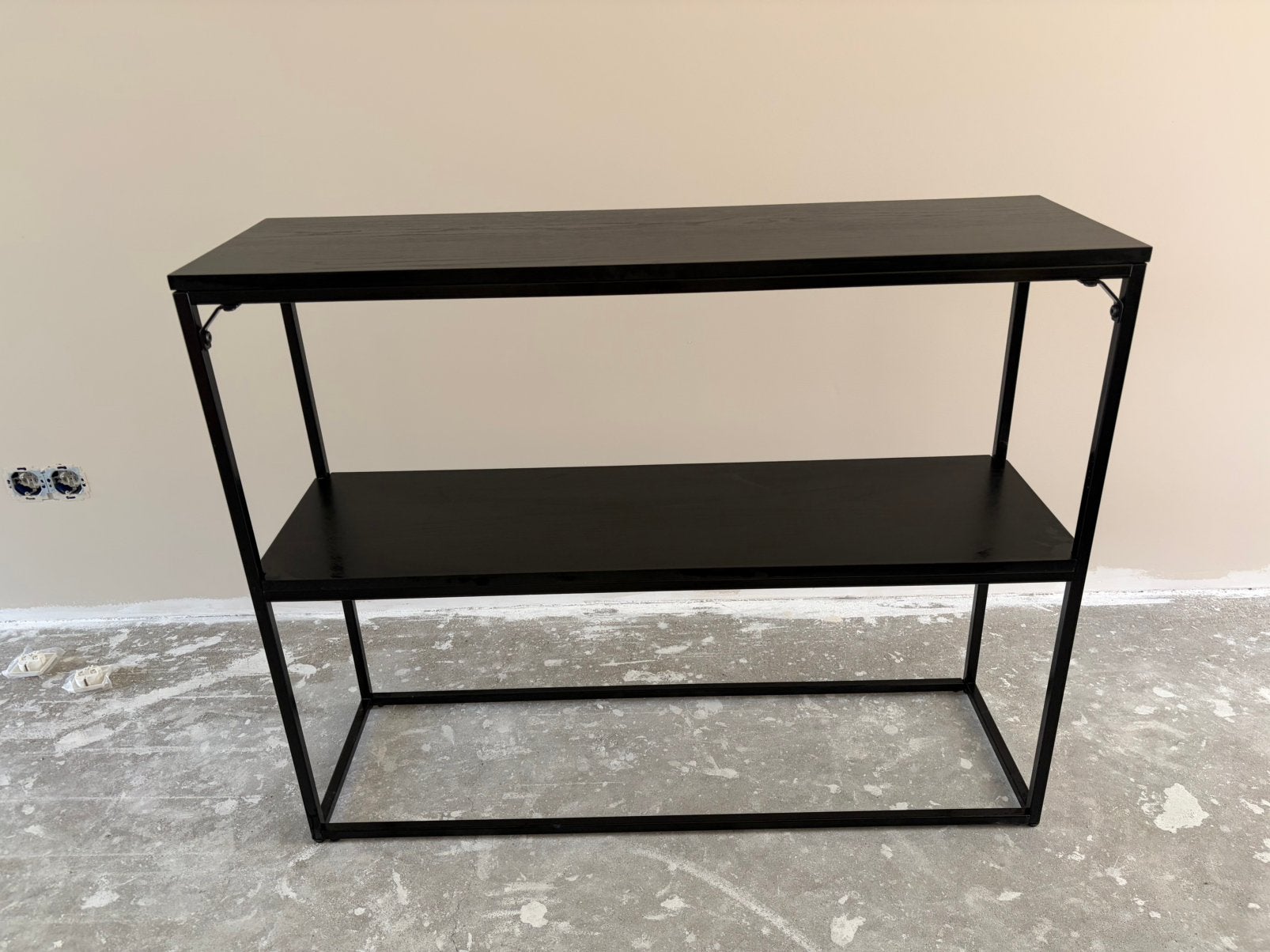 Sidetable zwart, Huis en Inrichting, Tafels | Sidetables, Ophalen, Gebruikt, 100 tot 150 cm, 25 tot 50 cm