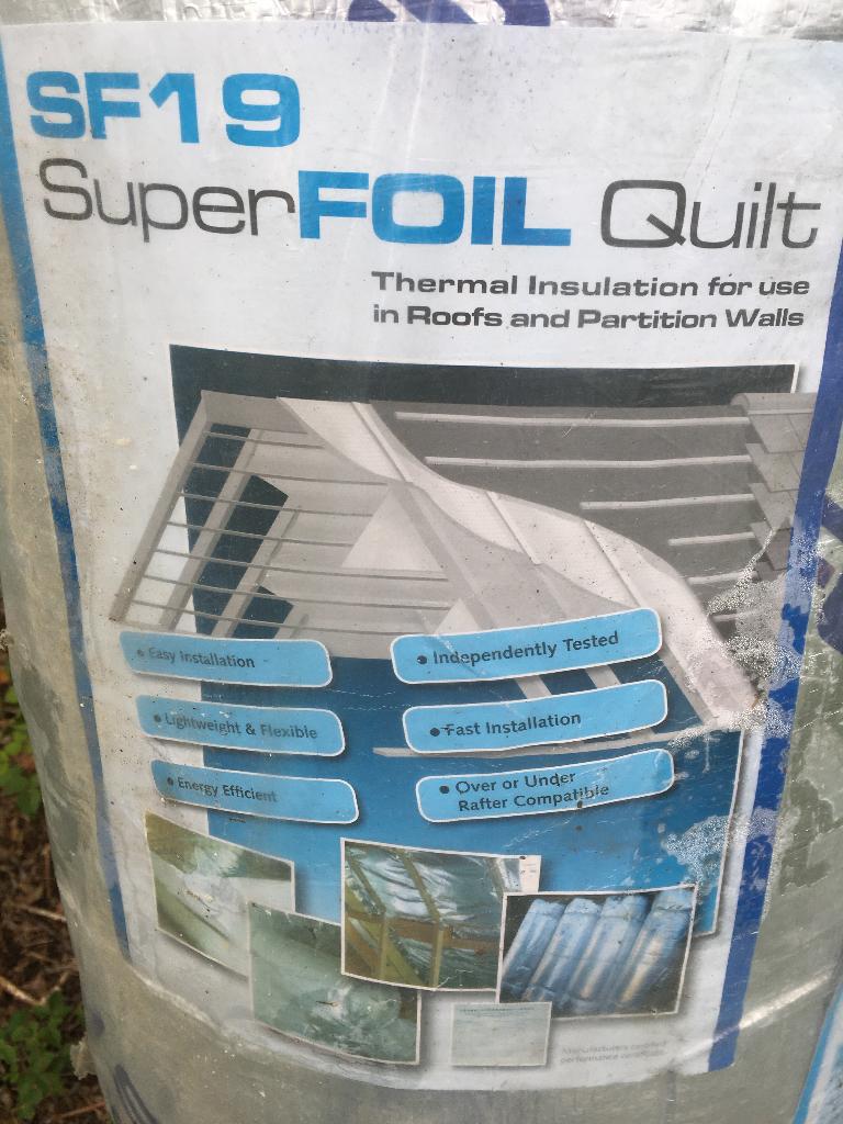 Superfoil SF19 Isolatiefolie 120 M2, Doe-het-zelf en Verbouw, Isolatie en Afdichting, Dakisolatie, Nieuw, 15 m² of meer, Glaswol