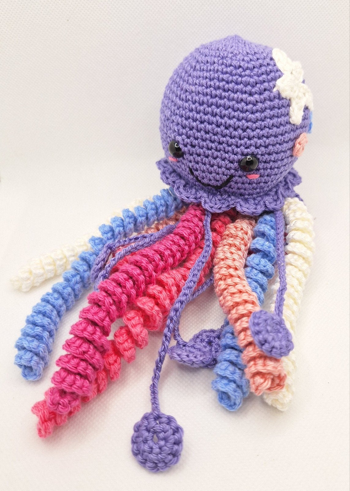 Gehaakte Octopus Rammelaar - Sensorisch Baby Speelgoed, Ophalen of Verzenden