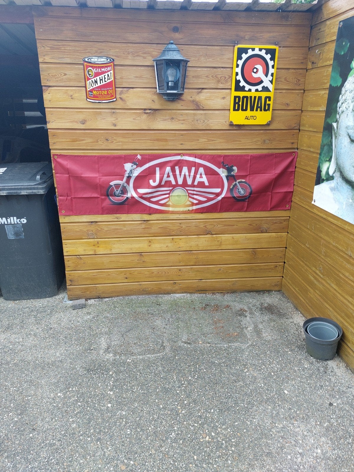 JAWA MOTOR BANNER AFM 45X180CM, Ophalen of Verzenden