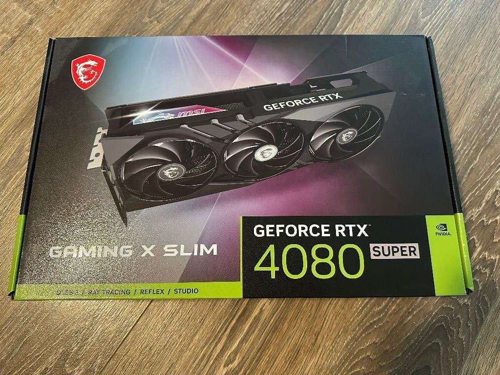 MSI GeForce RTX 4080 Super Slim Videokaart, Ophalen, GDDR6, PCI-Express 4, Zo goed als nieuw