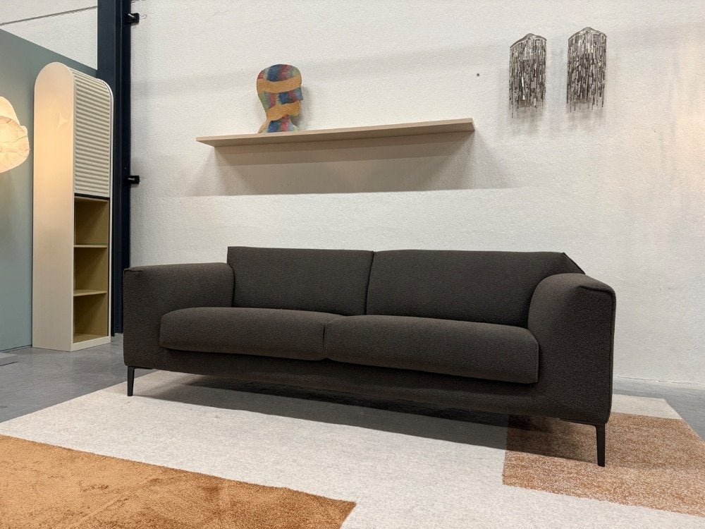 Nieuw Pode Fold 3 Zits Bank bruin stof Design 220, Leolux, Info@leolux.nl, 75 tot 100 cm, Ophalen of Verzenden