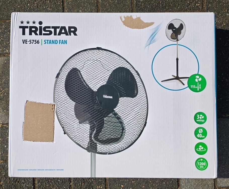 Tristar VE-5756 Statiefventilator 40 cm – ongebruikt