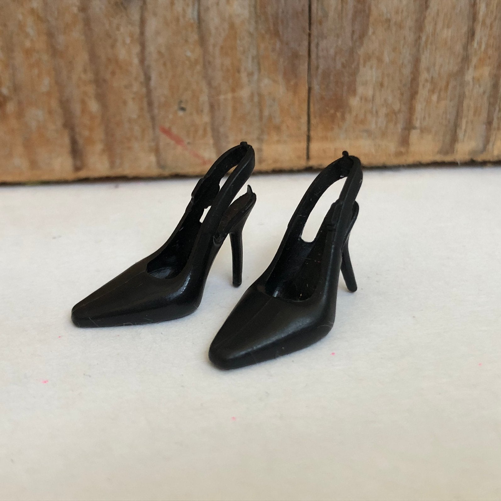 Zwarte vintage Barbie hak schoenen, Ophalen of Verzenden, Zo goed als nieuw, Barbie