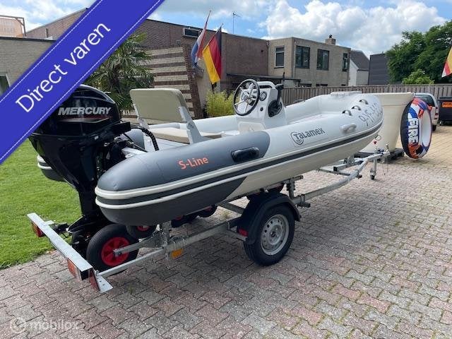 Talamex S-Line 380 ALU Rib + 25pk Mercury + kalf trailer !, Gebruikt, Talamex, Sales@lankhorst-taselaar.nl, Komeet 13, 8448 CG Heerenveen