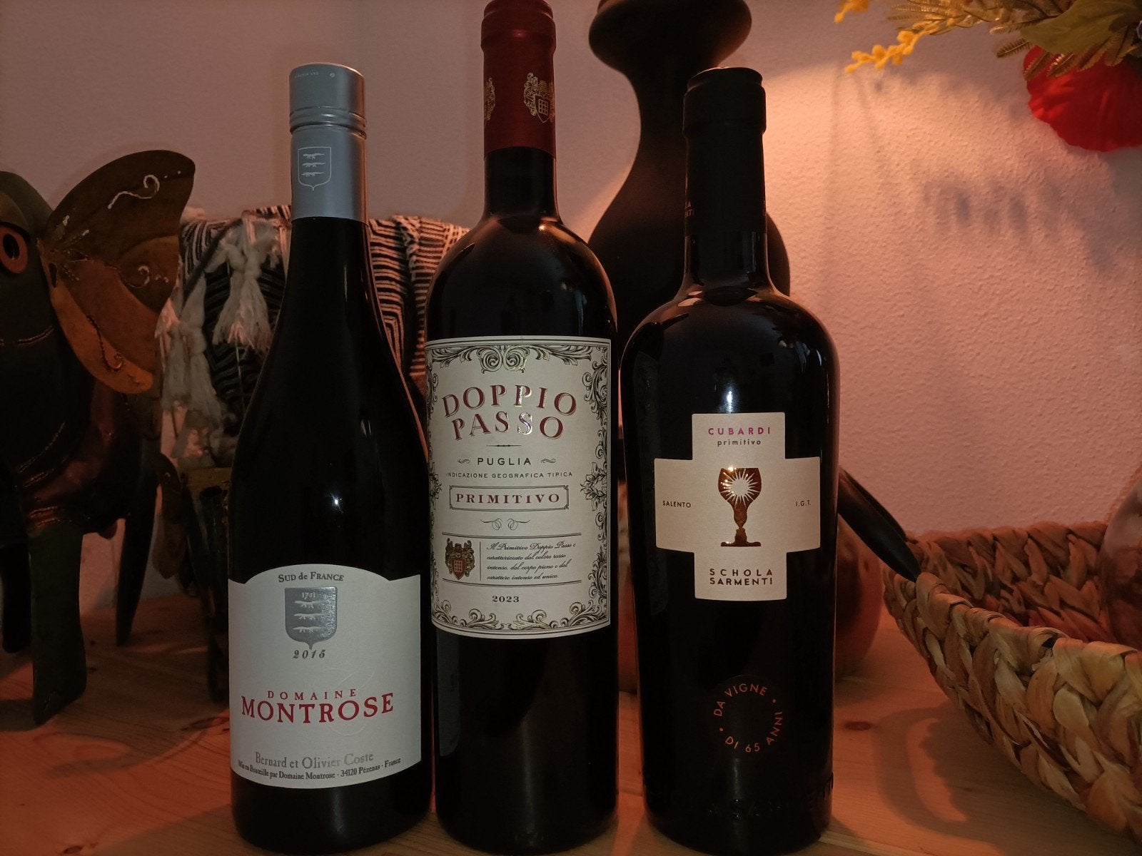 Fijne set van 3 flessen rode wijn: Frans en Italiaans, Ophalen of Verzenden, Nieuw, Rode wijn, Vol