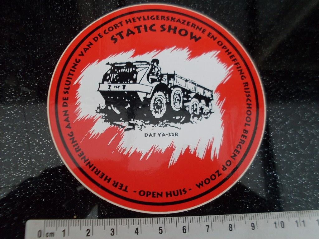 sticker sluiting van de cort heyligerskazerne bergen op zoom, Verzenden, Zo goed als nieuw, Bedrijf of Vereniging