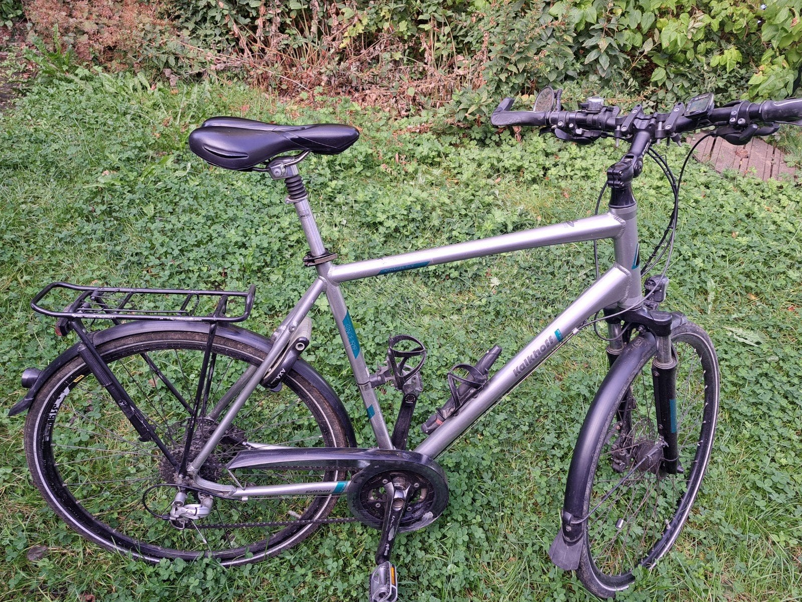 Kalkhoff Voyager DLX XL 60 Shimano Deore trekking tour fiets, 28 inch, Gebruikt, Vering, 57 tot 61 cm