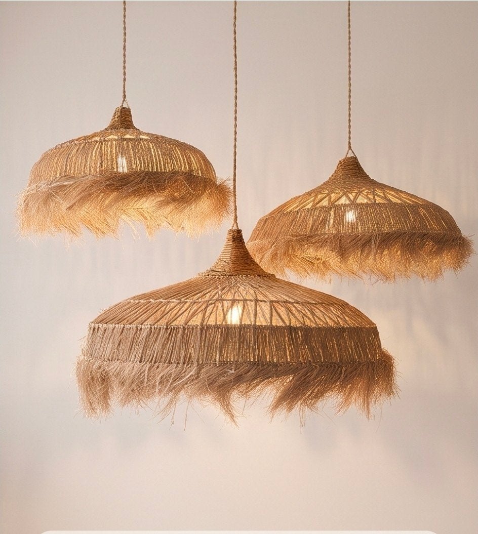 Hanglamp Rumba van Mooi Bali, Huis en Inrichting, Natuurlijk materiaal, Nieuw, E27 (groot), Bohemian, Natuurlijk