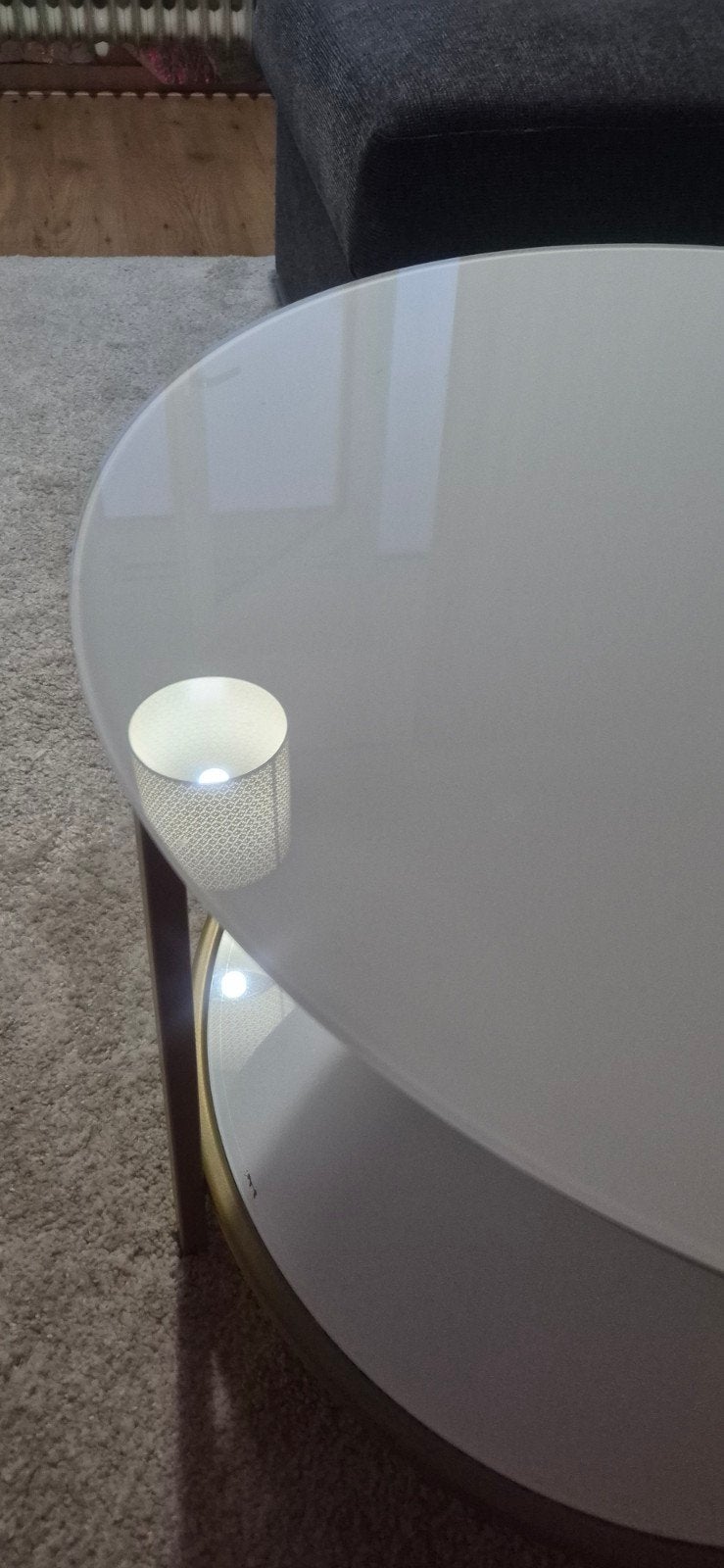 Salontafel Jysk, Huis en Inrichting, Ophalen, 100 tot 150 cm, 50 tot 100 cm, Zo goed als nieuw