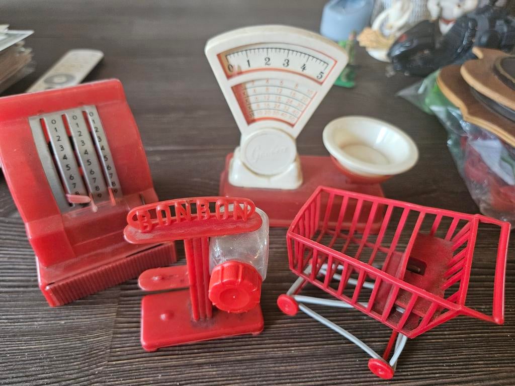 Geobra  kassa, weegschaal vintage, Ophalen of Verzenden, Gebruikt