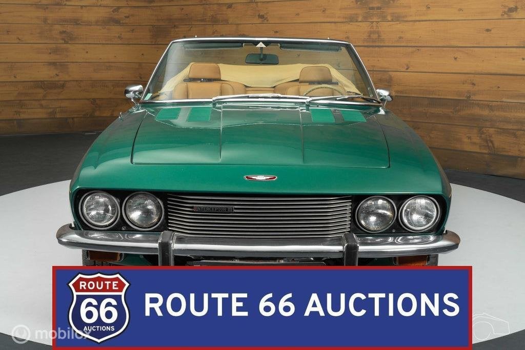 Jensen Interceptor Mk3 Cabriolet | 1974 | Route 66 Auctions, Auto's, Oldtimers, Overige merken, Overige carrosserieën, Zwart, Bedrijf