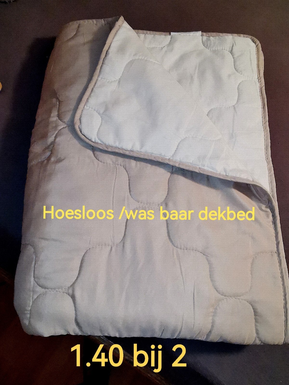 Hoesloos wasbaar dekbed 140x200 cm, Huis en Inrichting, Ophalen, Gebruikt, Eenpersoons, Deken of Dekbed