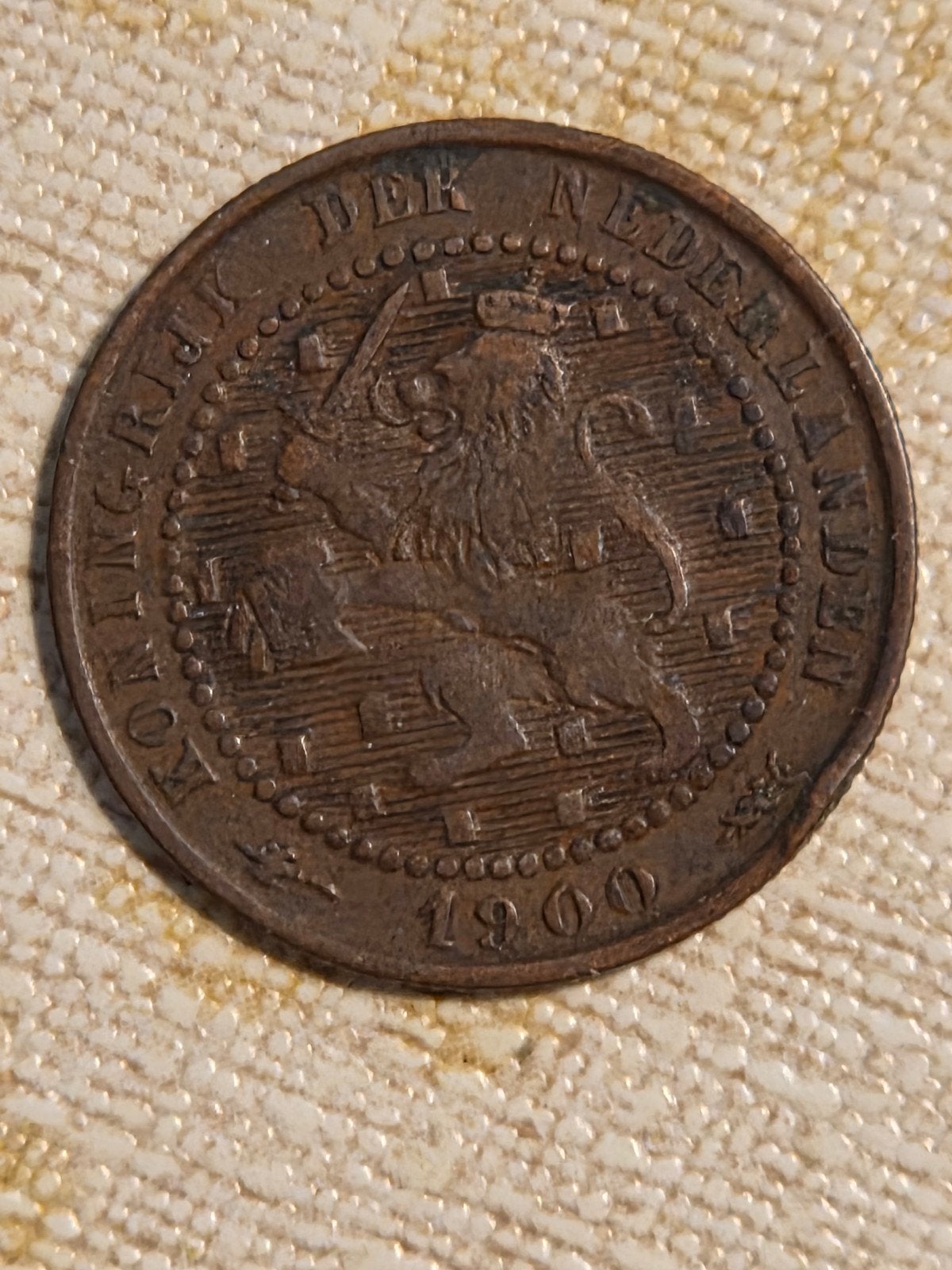 Nederlandse 1 cent munt uit 1900, Koningin Wilhelmina, Postzegels en Munten, Munten | Nederland, Ophalen of Verzenden, Koningin Wilhelmina