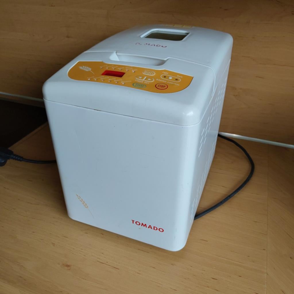 Tomado Broodbakmachine - Wit met Timer en Kijkvenster, Witgoed en Apparatuur, Broodbakmachines, Met timer, Gebruikt, Kijkvenster