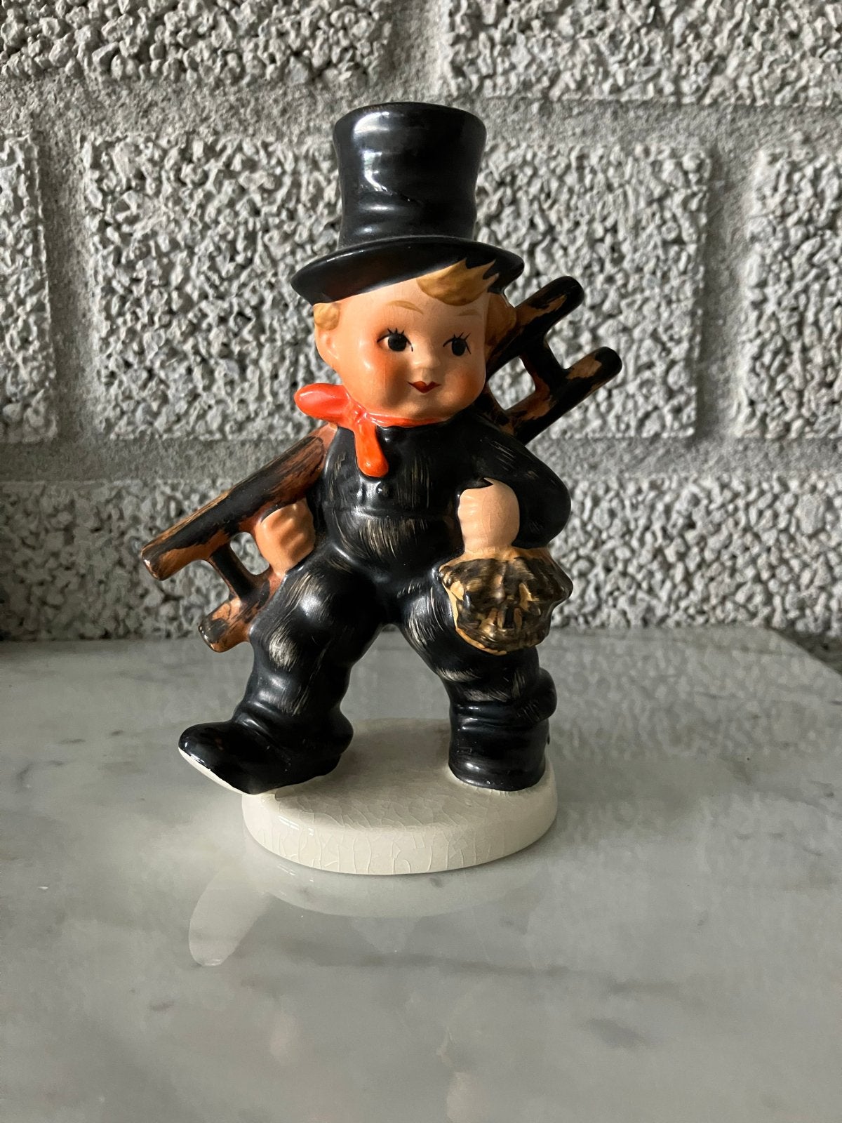 Vintage Goebel Schoorsteenveger Beeldje W. Germany, Verzamelen, Ophalen of Verzenden, Gebruikt, Mens