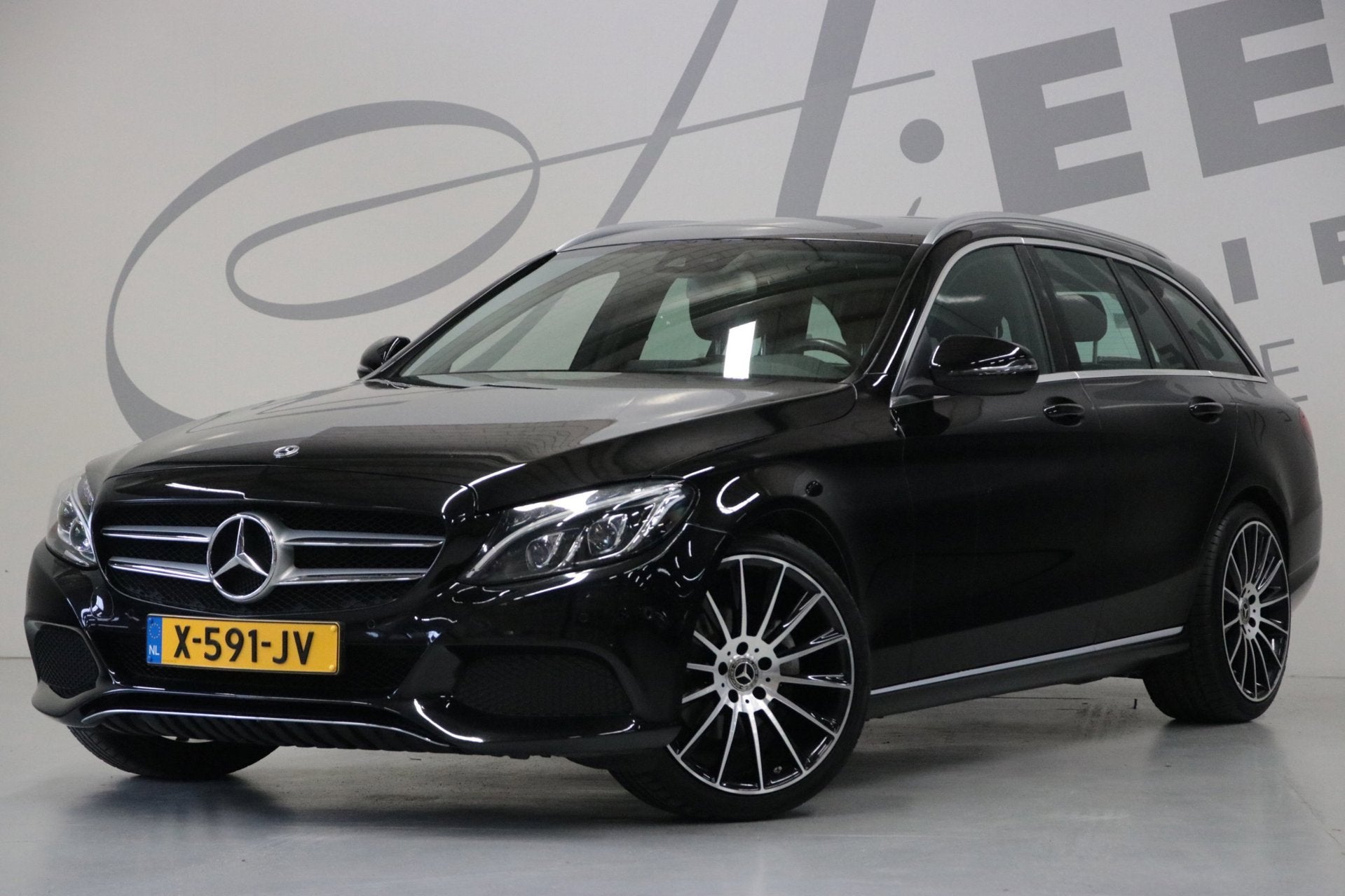 Mercedes-Benz C-klasse Estate 180 AVANTGARDE/Dodehoekassiste, Automaat, Zwart, 1595 cc, 19 km/l