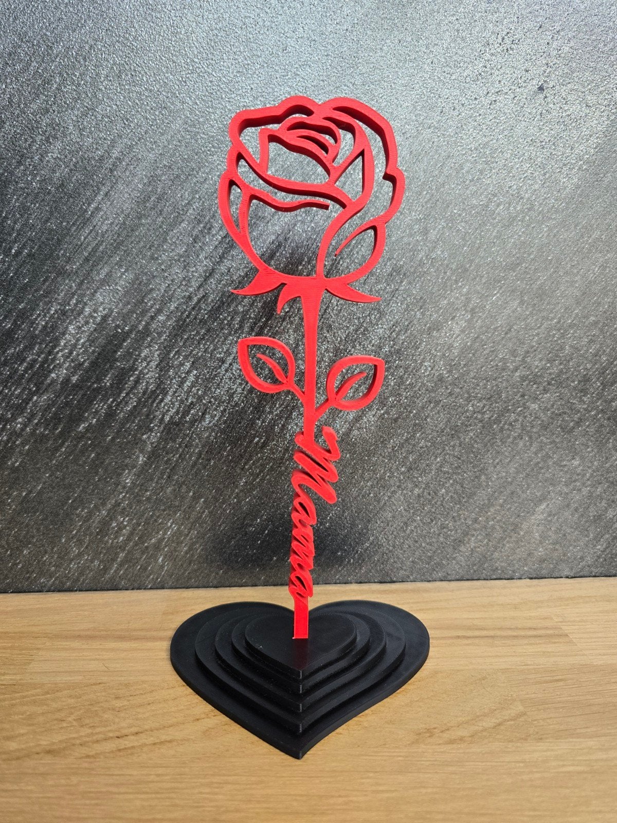 Decoratieve Roos met Tekst: Mama, Oma of Love, Ophalen of Verzenden, Nieuw, Meerkleurig, Kunststof