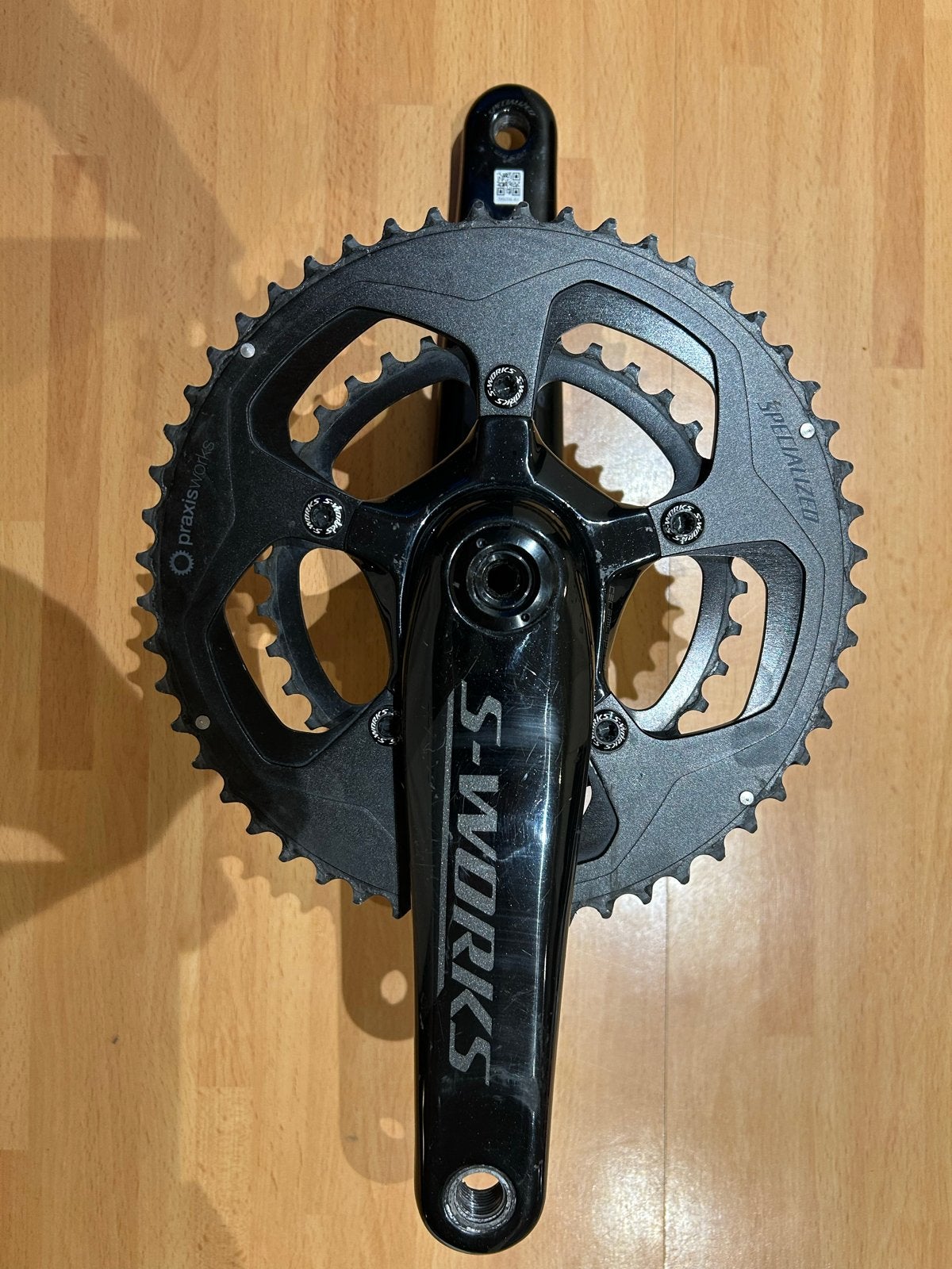 Specialized S-works crankstel 52/36 (powermeter defect), Crankstel of Pedalen, Gebruikt, Ophalen of Verzenden, Racefiets