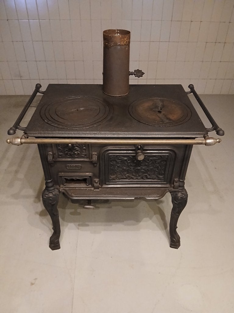 Antieke houtkachel/fornuis, Ophalen