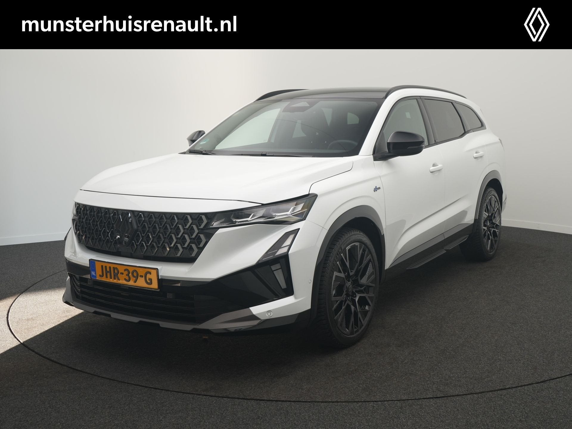 Renault Espace E-Tech full hybrid 200 esprit Alpine 5p. -Pac, Auto's, Gebruikt, Leder en Stof, Wit, Origineel Nederlands