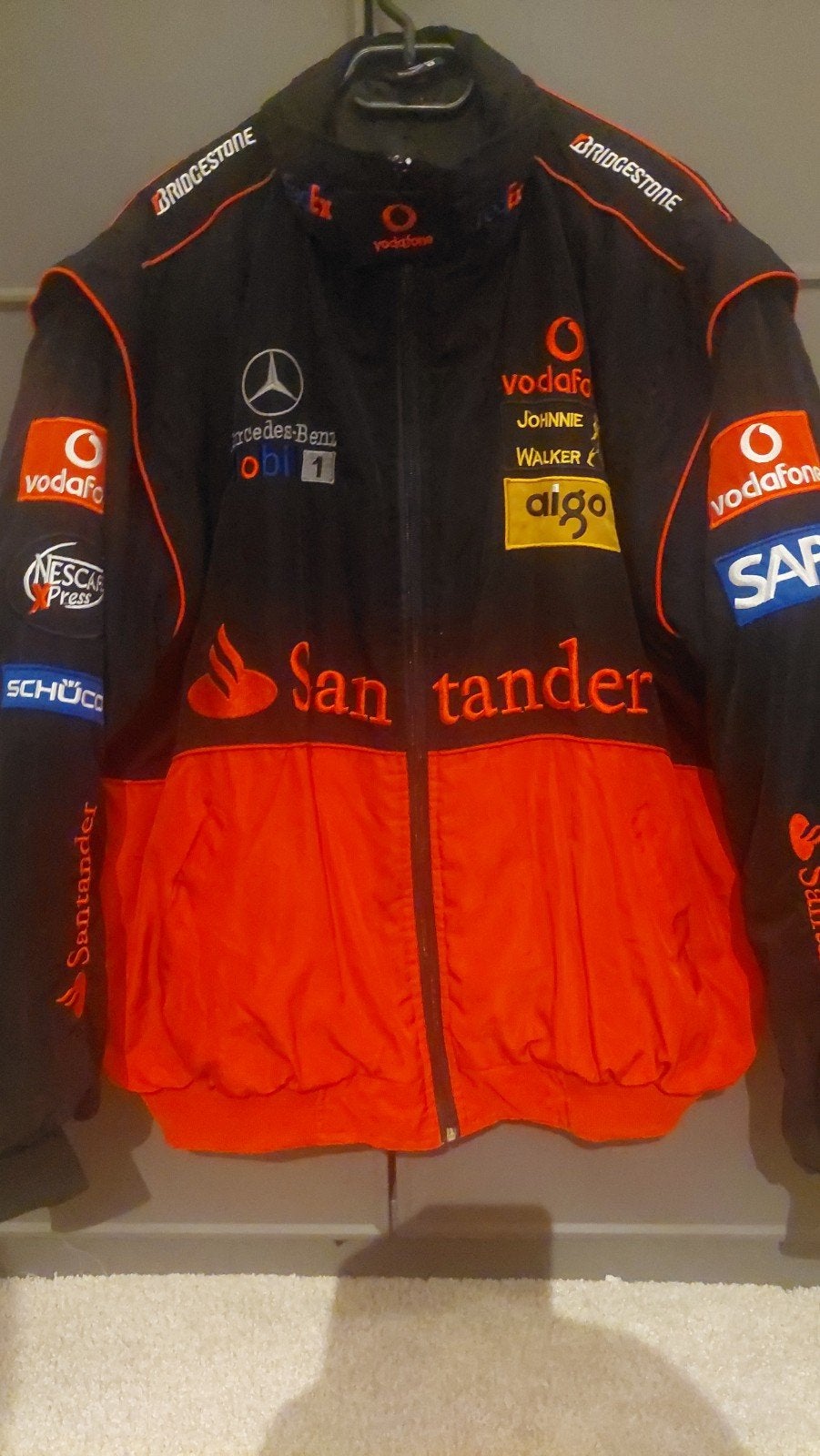 Mercedes Benz McLaren F1 Racing Jas Maat XXL, Kleding | Heren, Ophalen, Zwart, Overige maten, Mercedes Benz McLaren