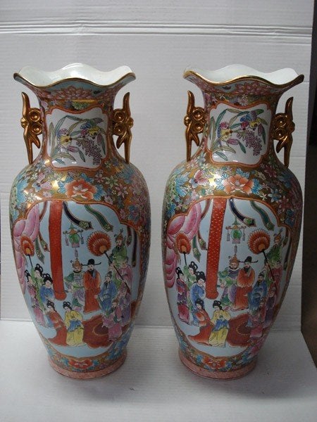 2 grote chinese vazen gemerkt., Ophalen