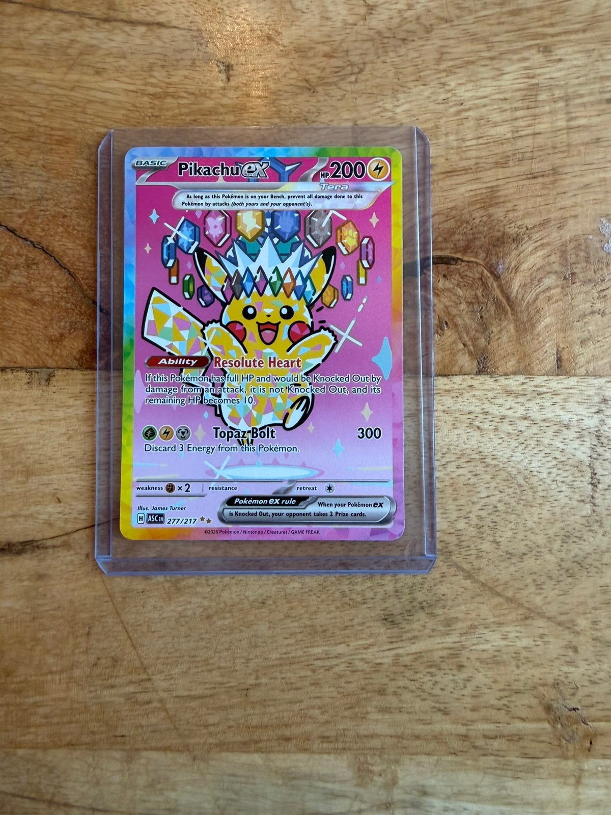 Ascended Heroes Pikachu ex 277/217  Pokémon Kaart