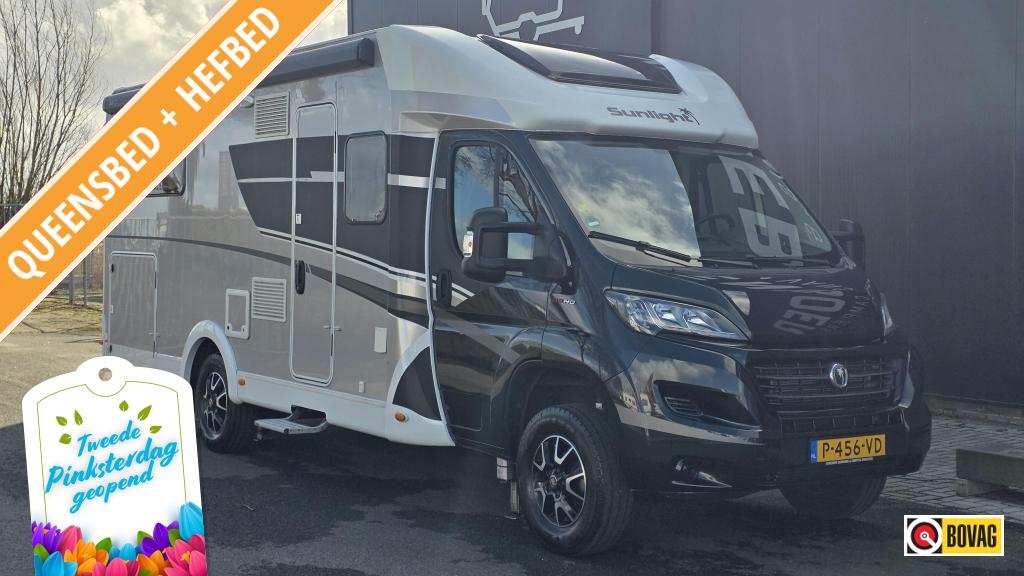 Sunlight T 69 L Automaat + Levelsysteem, Caravans en Kamperen, Campers, Automaat, Sunlight, Ringverwarming, Startonderbreker