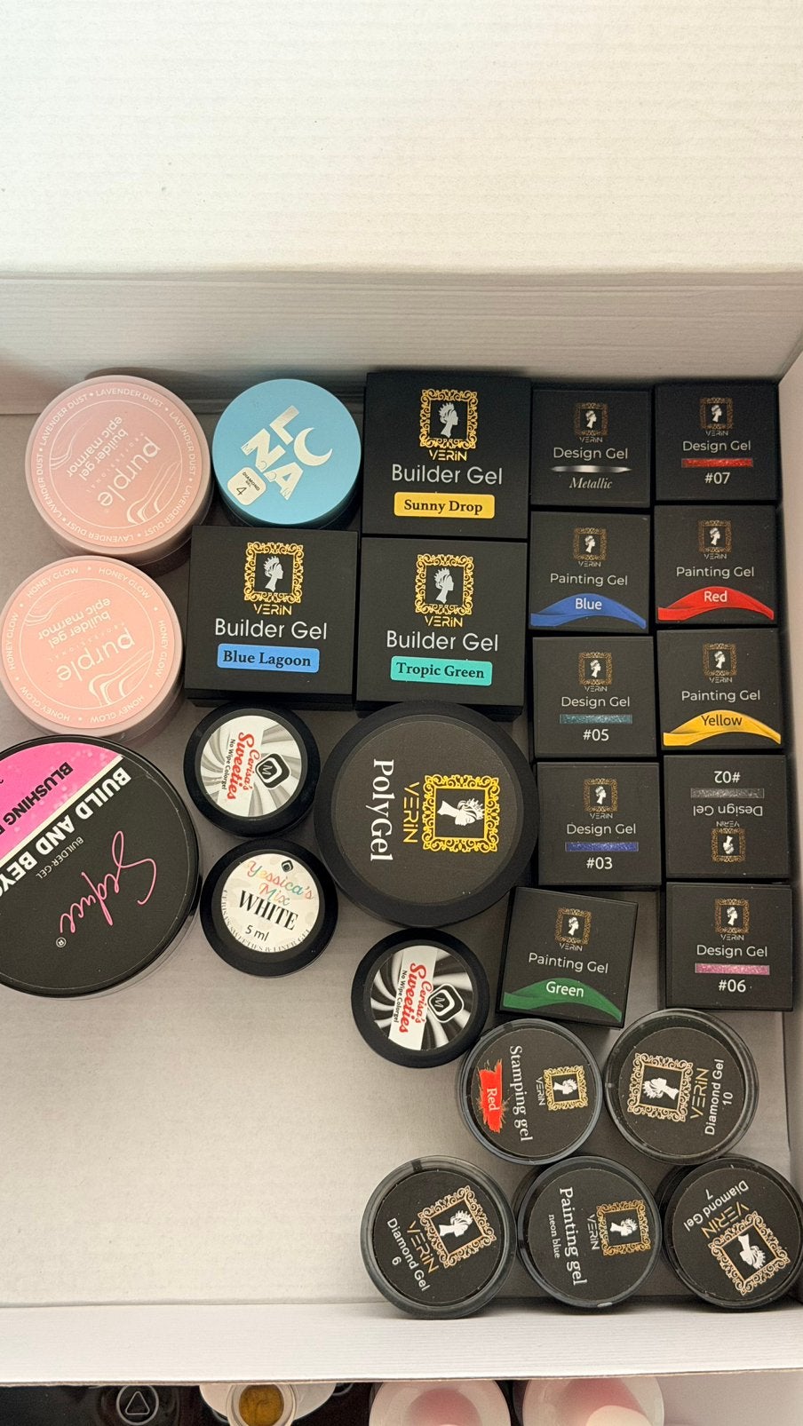 Biab nail art gel pakket allemaal nieuw/zgan, Ophalen of Verzenden, Zo goed als nieuw, Overige kleuren, Handen en Nagels