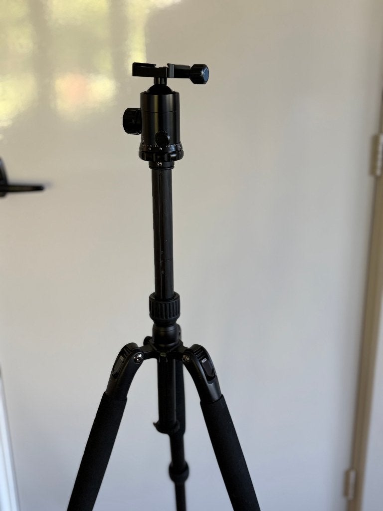 Solide carbon Sirui KN1 statief;  inclusief monopod., Zo goed als nieuw, 150 tot 175 cm, Sirui, Ophalen of Verzenden