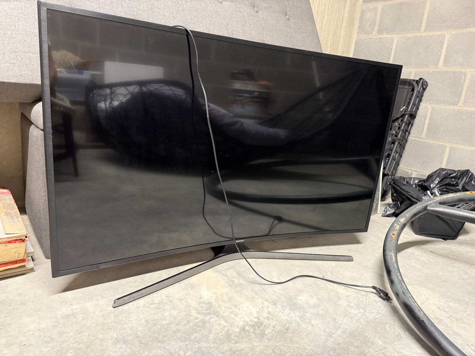 Samsung UE49KU6100W 49 inch 4K UHD Smart TV (defect), LED, 50 Hz, Ophalen of Verzenden, Zo goed als nieuw