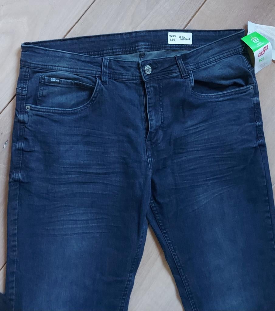 Nw heren stretch jeans JEAN PASCALE W 33  L 30, Blauw, Nieuw, Ophalen of Verzenden, Jean Pascale