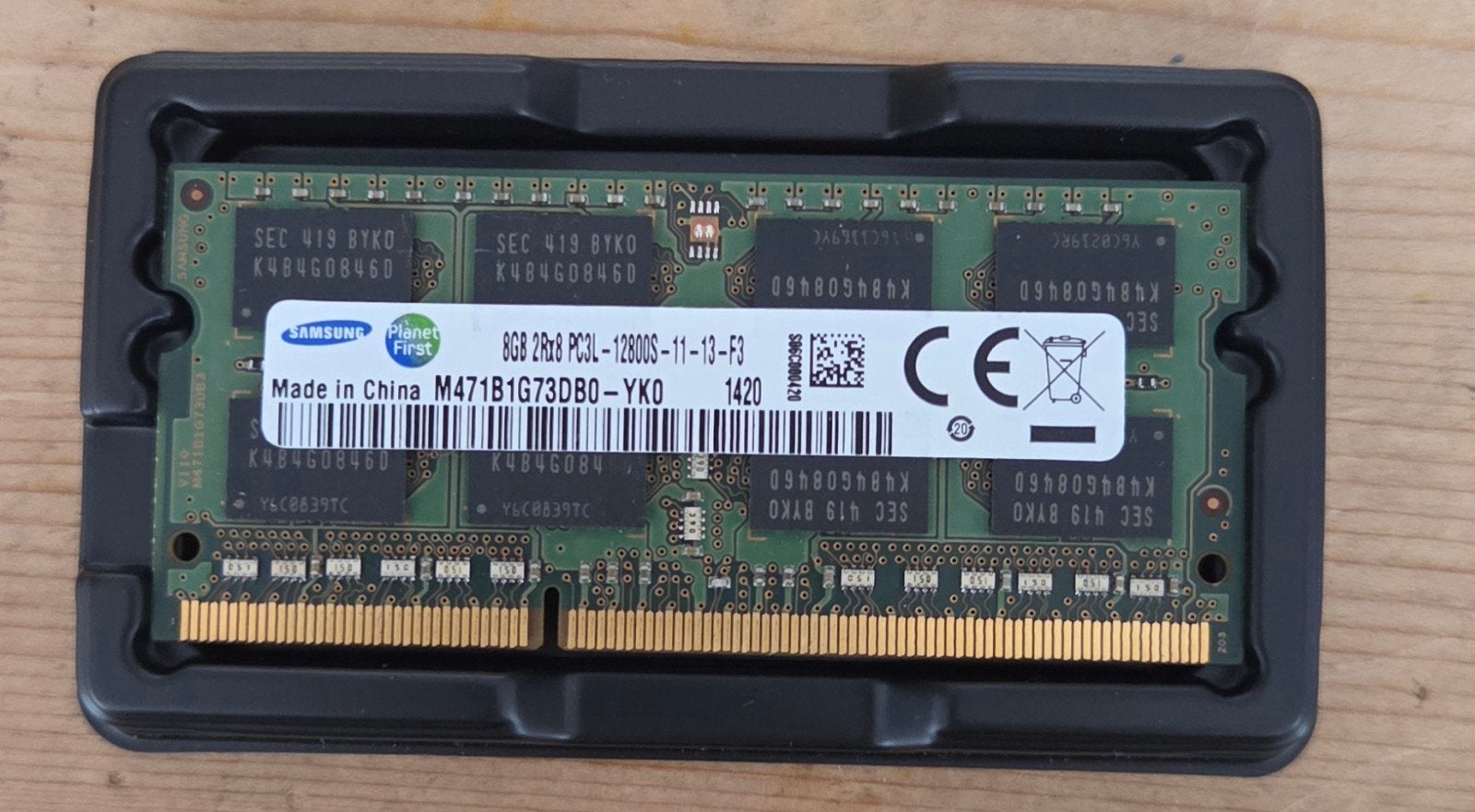 Samsung DDR3L SODIMM 8GB PC3L-12800S Laptop Geheugen, Computers en Software, RAM geheugen, Samsung, Gebruikt, DDR3, Ophalen of Verzenden