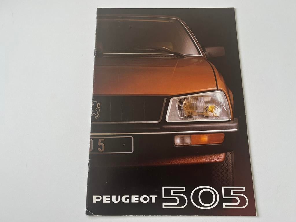 Folder Peugeot 505 1981, Ophalen of Verzenden, Zo goed als nieuw, Peugeot