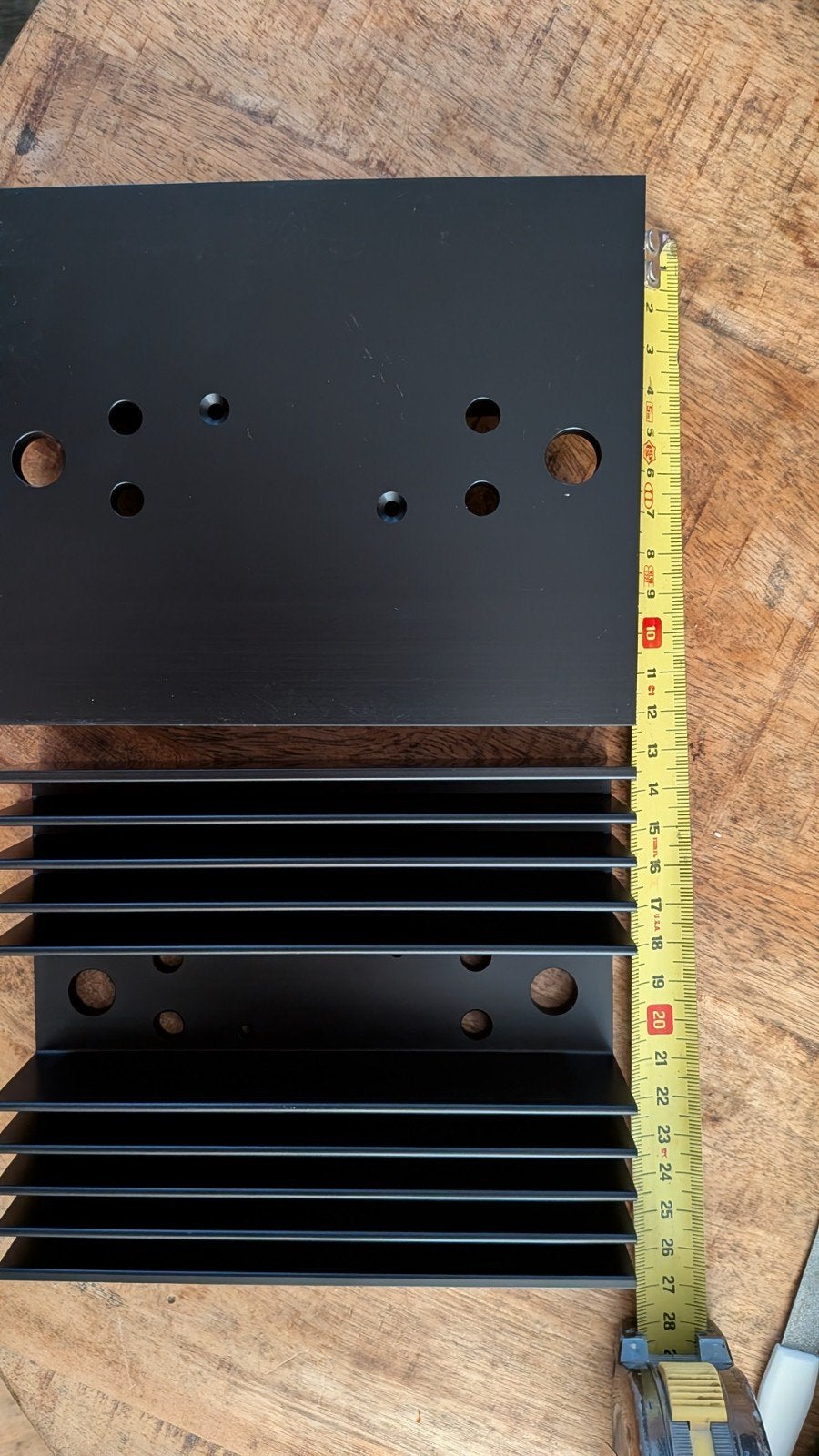 Zwart Koelblok 150x130x37mm voor LF/HF Versterkers, Hobby en Vrije tijd, Elektronica-componenten, Ophalen of Verzenden, Nieuw