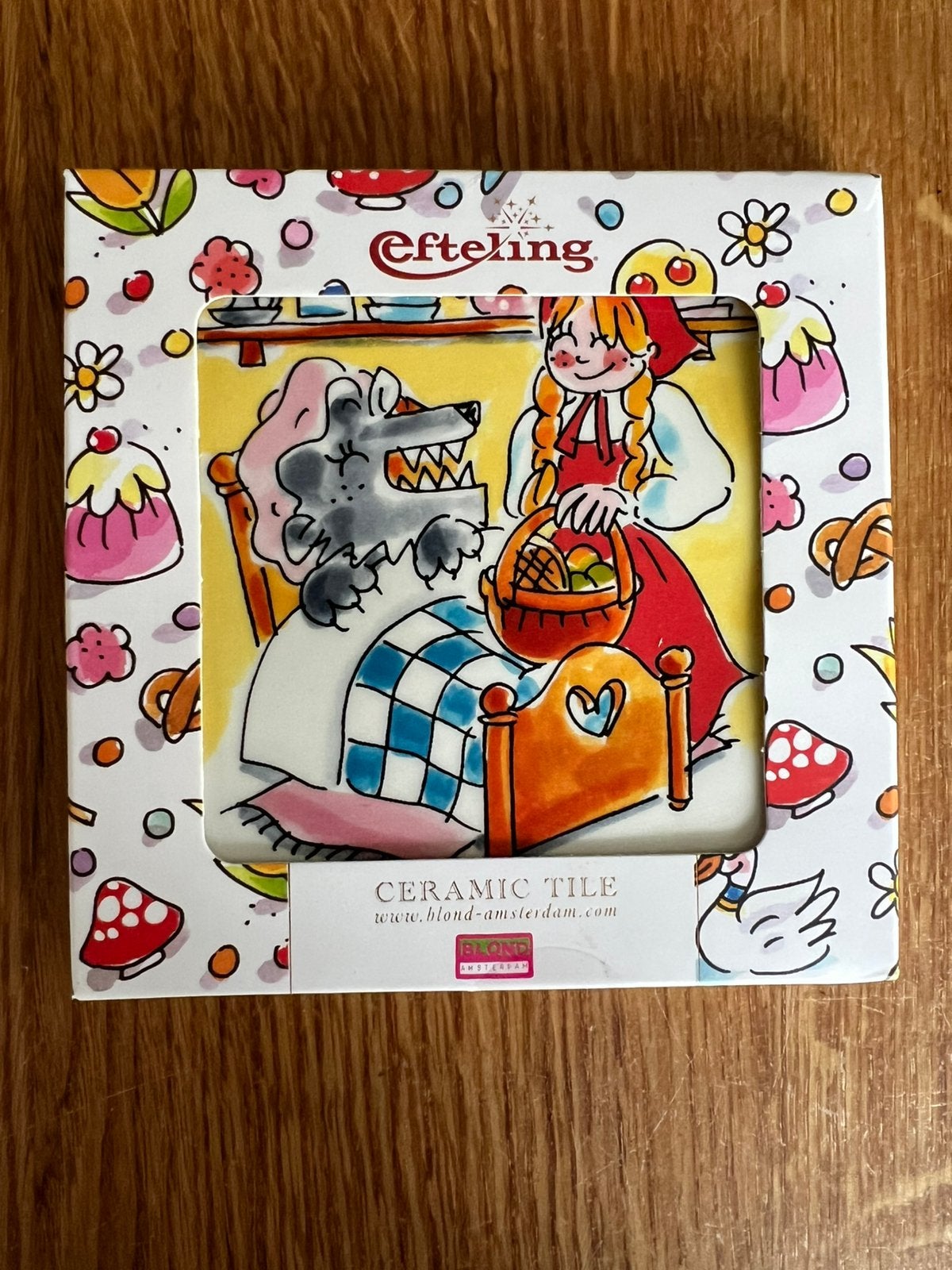 Efteling Roodkapje tegel Blond Amsterdam 13cm- NIEUW, Verzamelen, Ophalen of Verzenden, Nieuw, Overige typen