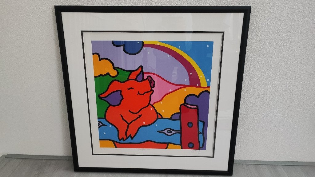 Zeefdruk Shunyam "Daydream", Ophalen, Zeefdruk, Gesigneerd, Dieren en Natuur