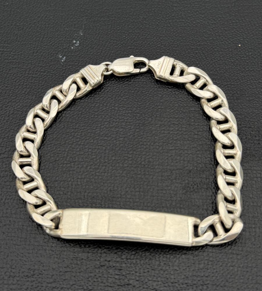925 zilver armband met naamplaat zwaar, Nieuw, Ophalen of Verzenden, Nvt, Nvt