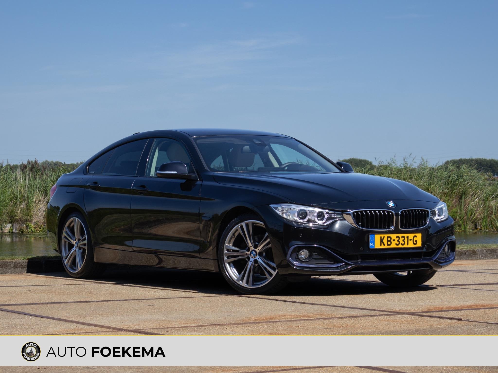 BMW 4-serie Gran Coupé 420i Sport 19" Memory Keyless, Automaat, Euro 6, 4 cilinders, Zwart