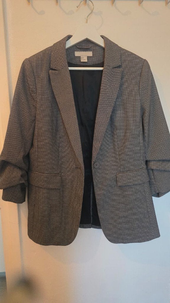 Blazer met rimpeleffect | H&M (NIEUW), Maat 38/40 (M), H&M, Nieuw, Ophalen of Verzenden